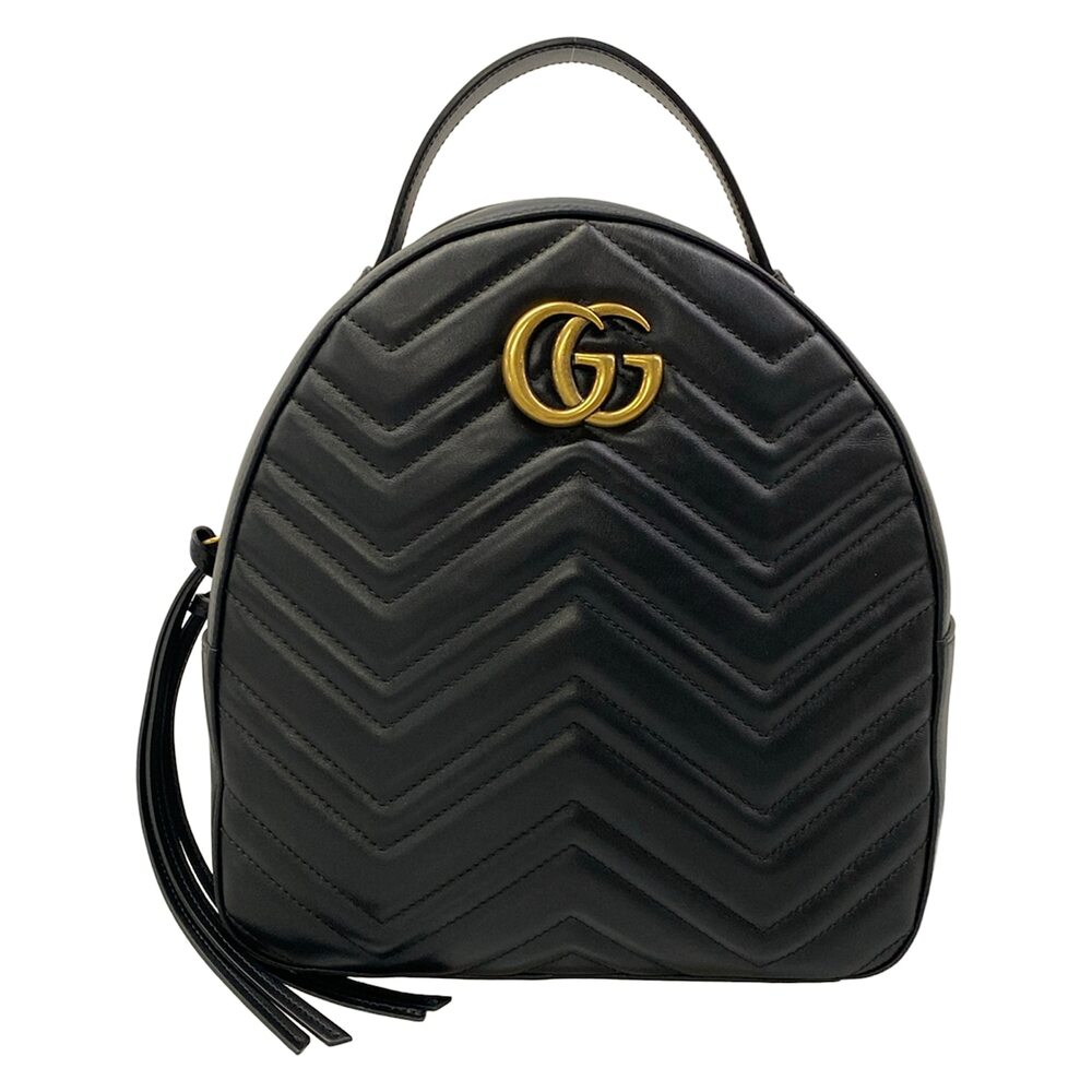 Gucci GG Marmont Quilted Backpack 476671 Leather
